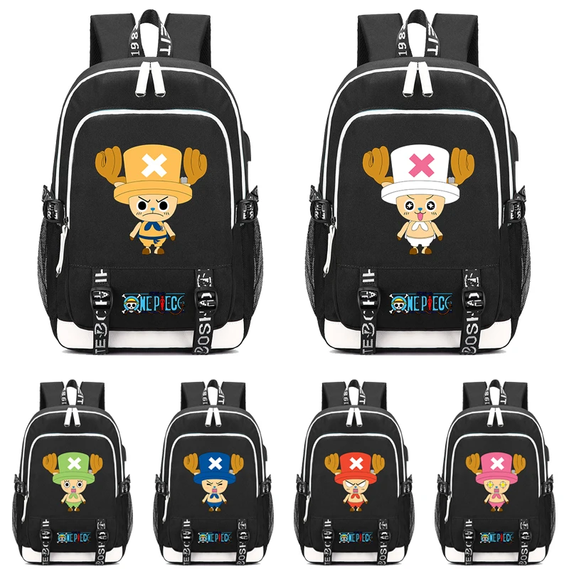 

Anime One Piece Teenage Backpack Unisex School Bags Cartoon Printing Laptop Bagpack Back To School Rucksack for Boy Girl Mochil