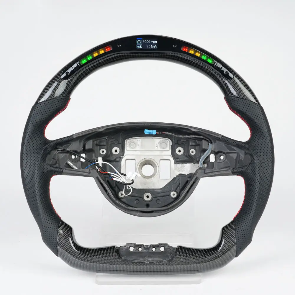 Carbon Fiber LED Display Shift Lights Steering Wheel For Mercedes-AMG A45 C43 C63 E63 S63 W205 W213 W222
Carbon Fiber LED Display Shift Lights Steering Wheel For Mercedes-AMG A45 C43 C63 E63 S63 W205 W213 W222