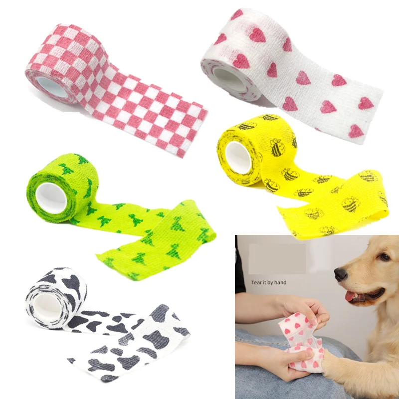 New Pet Elastic Self Adherent Cohesive Bandage for Dog Cat Horse Non-Woven Self Adhesive Sport Tape for Knee Ankle
New Pet Elastic Self Adherent Cohesive Bandage for Dog Cat Horse Non-Woven Self Adhesive Sport Tape for Knee Ankle