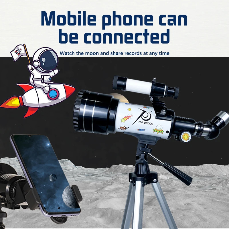 TOPOPTICAL 70400 Astronomical Telescope Professional Refractor High Quality Monocular for Children Powerful Camping Kid Gifts
TOPOPTICAL 70400 Astronomical Telescope Professional Refractor High Quality Monocular for Children Powerful Camping Kid Gifts