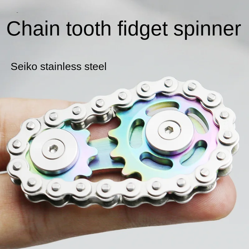 Fingertip Gyro Chain Tooth Flywheel Hand Plate Chain Gear Linkage Black Technology Metal Stainless Steel Adult Pressure Relief
Fingertip Gyro Chain Tooth Flywheel Hand Plate Chain Gear Linkage Black Technology Metal Stainless Steel Adult Pressure Relief