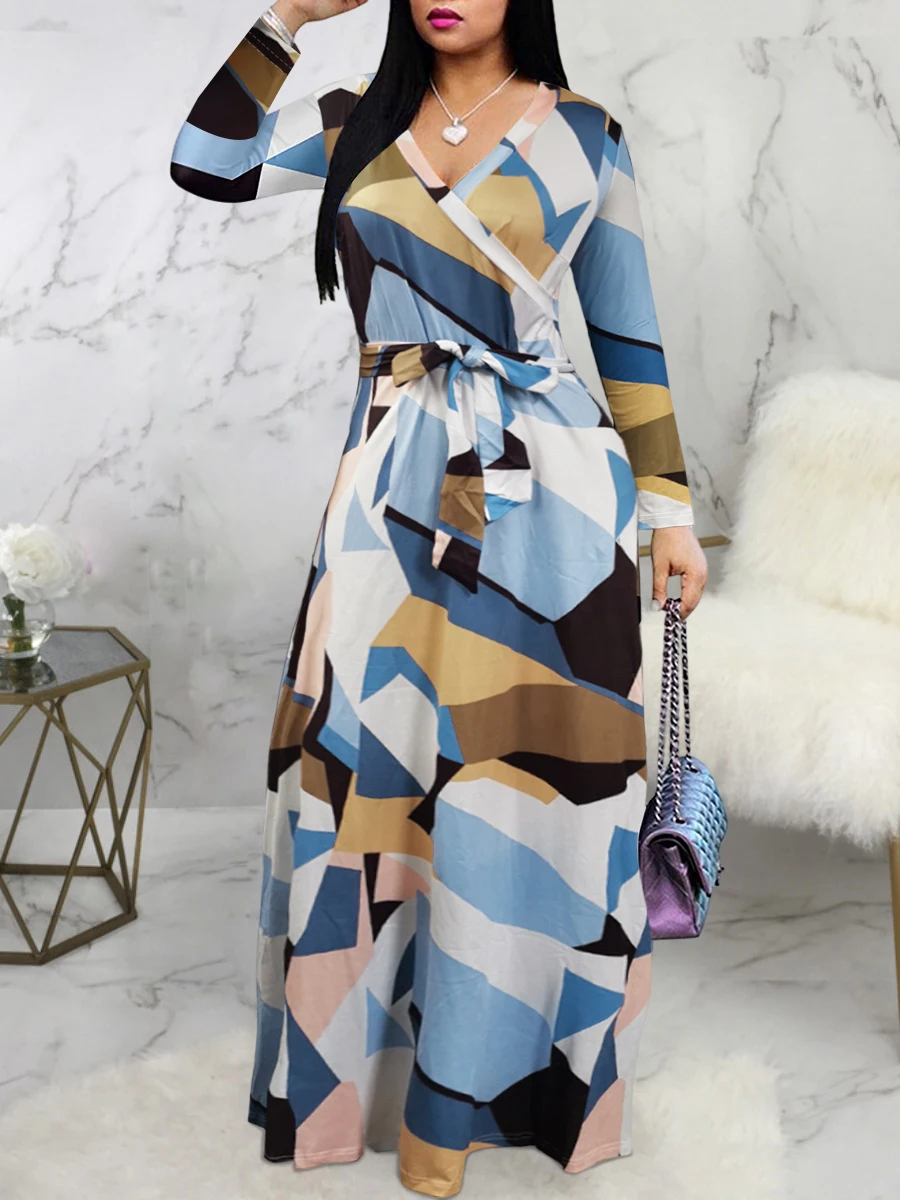 LW Autumn NEW dress Print Bandage Design Wrapped A Line Dress 2023 Fashion Causal maxi dress long sleeve elegant women's dresses
LW Autumn NEW dress Print Bandage Design Wrapped A Line Dress 2023 Fashion Causal maxi dress long sleeve elegant women's dresses