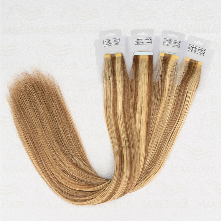 

Cuticle Aligned Vietnamese Virgin Blonde Remy Straight Tape In Hair Extensions 100 Human Raw India Brazilian Hair Bundles