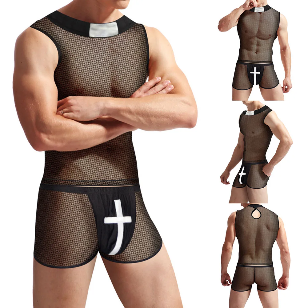 2023 New Ultra-thin Comfy Mens See Through Mesh Tank Top Vest Gymnastics Muscle T-Shirt And Shorts Pajamas Nightgown Set
2023 New Ultra-thin Comfy Mens See Through Mesh Tank Top Vest Gymnastics Muscle T-Shirt And Shorts Pajamas Nightgown Set