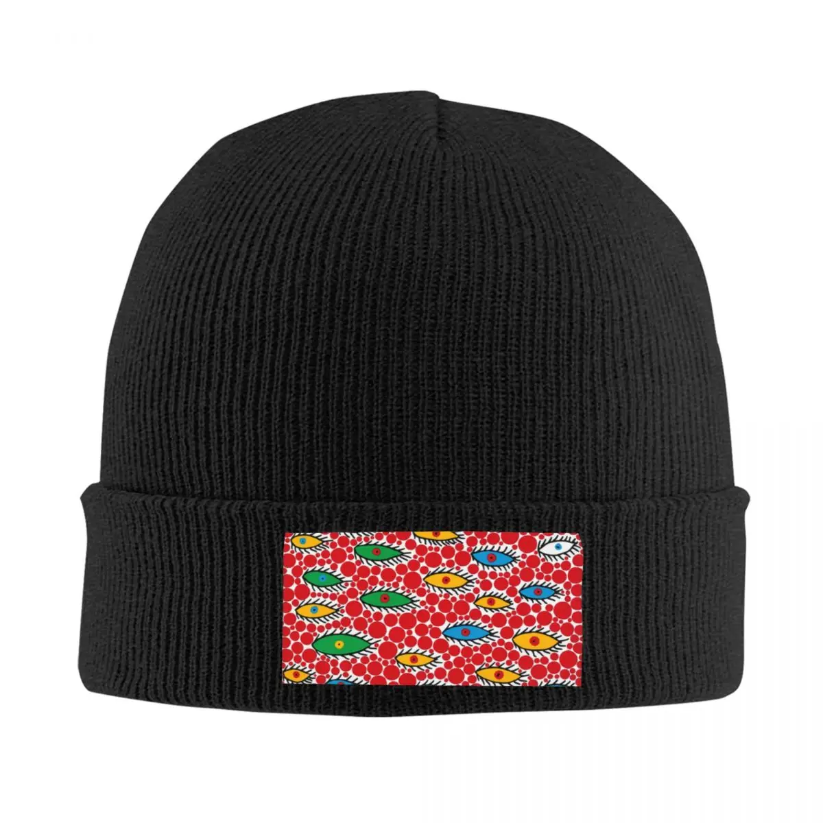 

Yayoi Kusama Abstract Art Skullies Beanies Caps Fashion Winter Warm Women Men Knitting Hat Unisex Adult Bonnet Hats