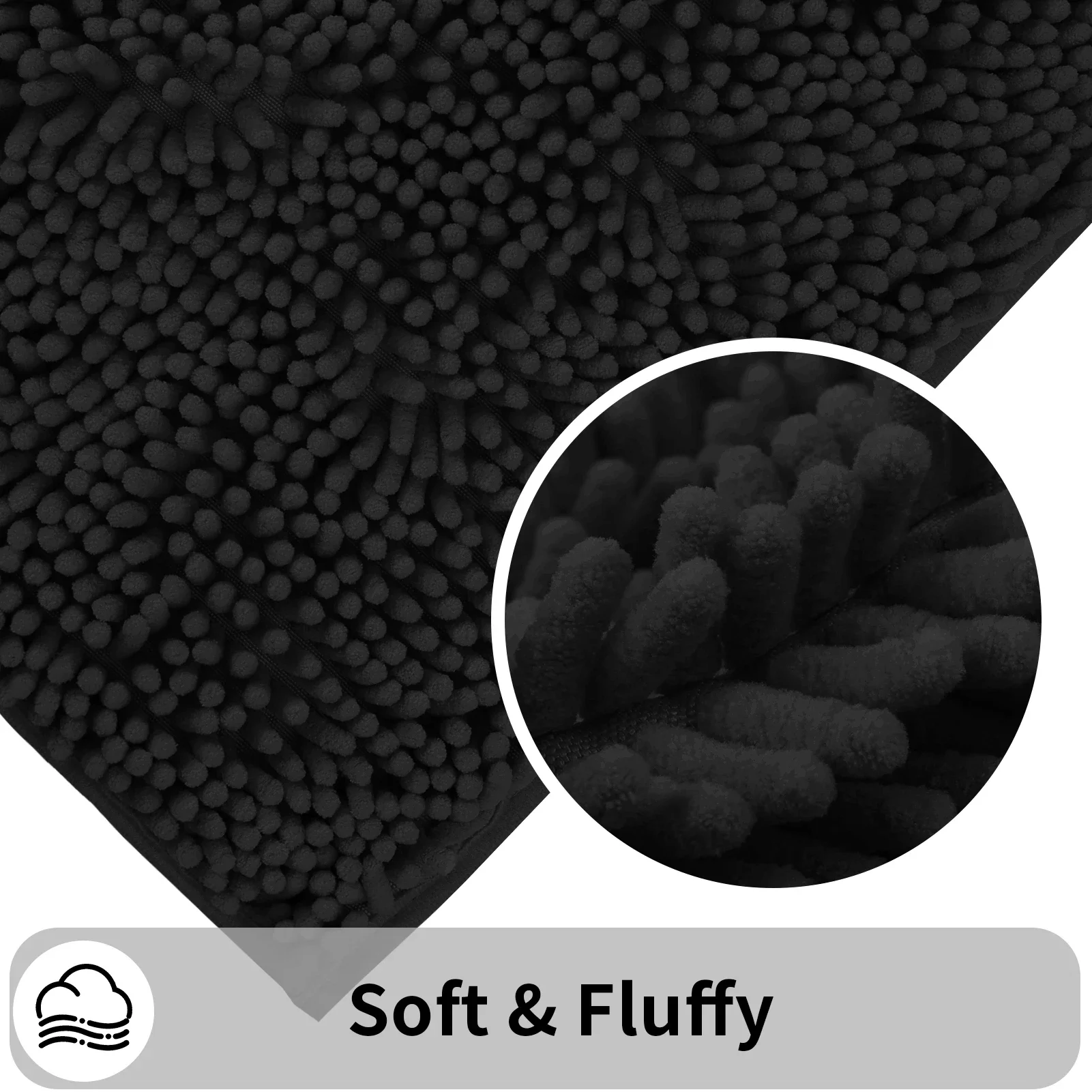 Toilet Rug U-Shaped Super Absorbent Chenille Bathroom Mats Non-Slip Backing Machine Washable For Bathrooms Floor Decoration Toilet Rug U-Shaped Super Absorbent Chenille Bathroom Mats Non-Slip Backing Machine Washable For Bathrooms Floor Decoration