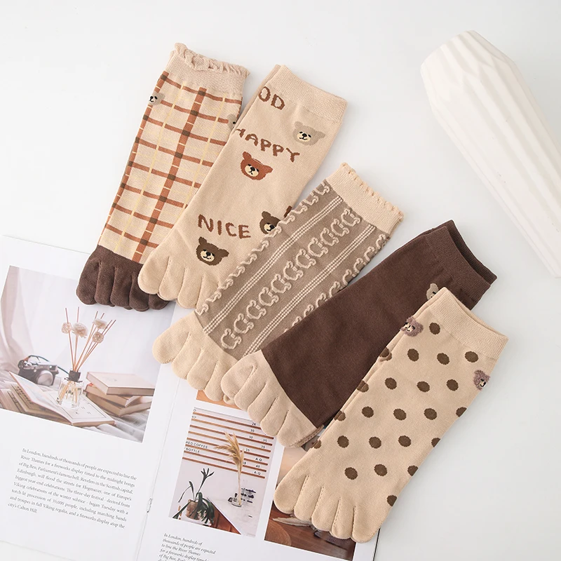 Хлопковые носки с пятью пальцами, женские милые носки для йоги, Мультяшные милые повседневные крутые носки
Хлопковые носки с пятью пальцами, женские милые носки для йоги, Мультяшные милые повседневные крутые носки