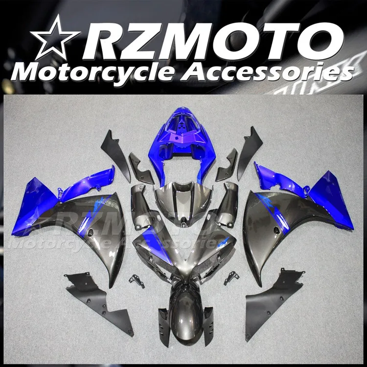 

4Gifts New ABS Motorcycle Whole Bike Fairings Kit Fit for YAMAHA YZF - R1 2012 2013 2014 12 13 14 Bodywork Set Blue Gray