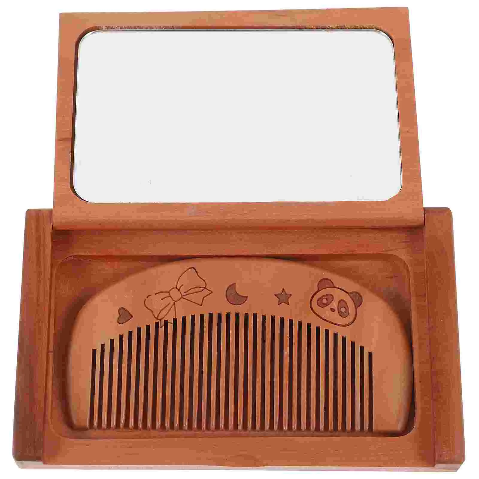 

Набор деревянных расчесок для зеркал Карманные Портативные складные Маленькие Ручные компактные зеркала