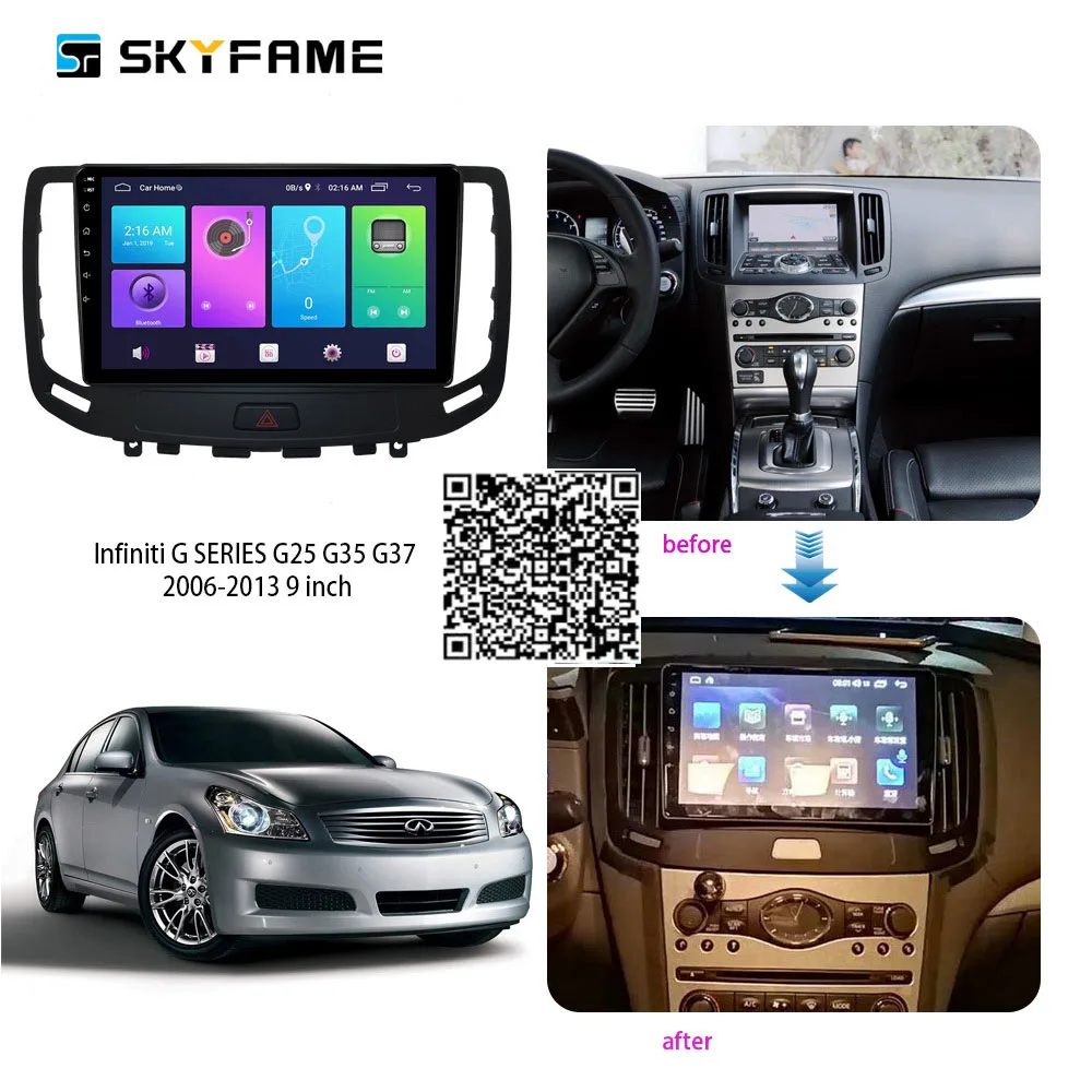 For Infiniti G SERIES G25 G35 G37 2006-2013 2 Din Car Radio Android Multimedia Player GPS Navigation IPS Screen DSP 9 Inch
For Infiniti G SERIES G25 G35 G37 2006-2013 2 Din Car Radio Android Multimedia Player GPS Navigation IPS Screen DSP 9 Inch