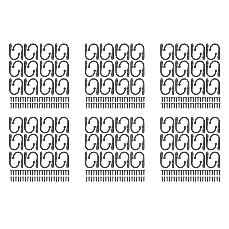 144 Pieces Coat Hooks Wall Mounted Robe Hook Single Coat Hanger No Scratch And 300 Pieces Screws Black
144 Pieces Coat Hooks Wall Mounted Robe Hook Single Coat Hanger No Scratch And 300 Pieces Screws Black