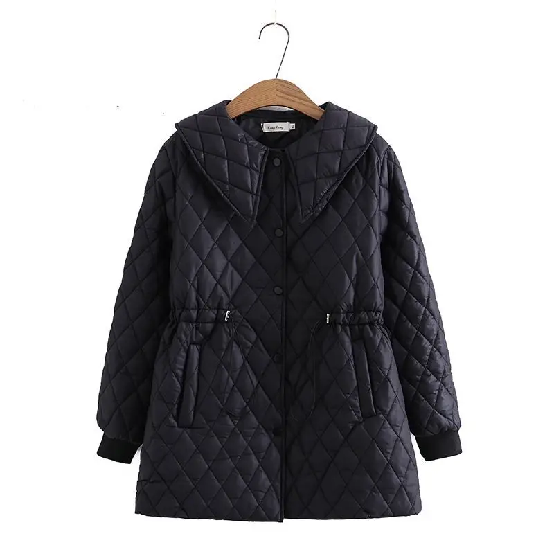 Autumn Winter Plus Size Parkas Woman Clothing Loose Doll's Collar Medium Long Padded Jacket Casual Lightweight Down Overcoat
Autumn Winter Plus Size Parkas Woman Clothing Loose Doll's Collar Medium Long Padded Jacket Casual Lightweight Down Overcoat