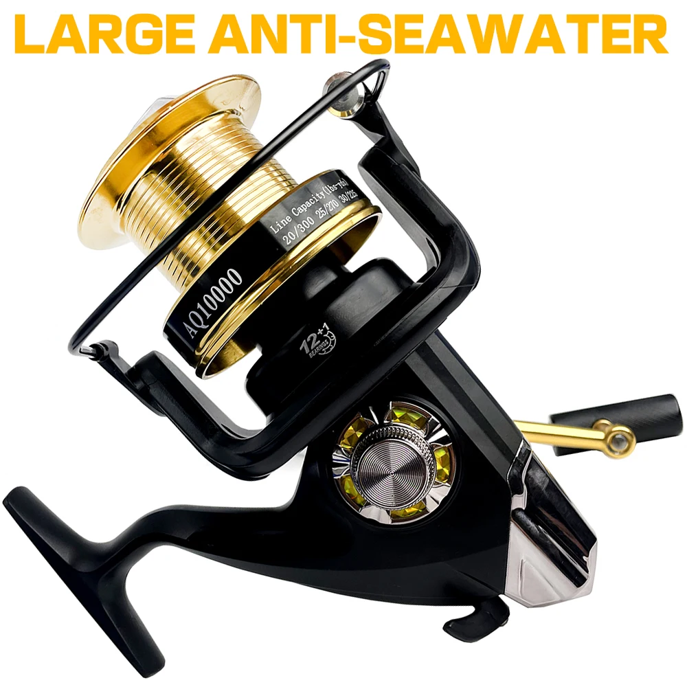 GHOTDA Lightweight Spinning Fishing Reel 4.9:1 15 Kg Drag Sea Fishing Windlasses for Bass Saltwater Fishing Coil 8000 9000 10000
GHOTDA Lightweight Spinning Fishing Reel 4.9:1 15 Kg Drag Sea Fishing Windlasses for Bass Saltwater Fishing Coil 8000 9000 10000