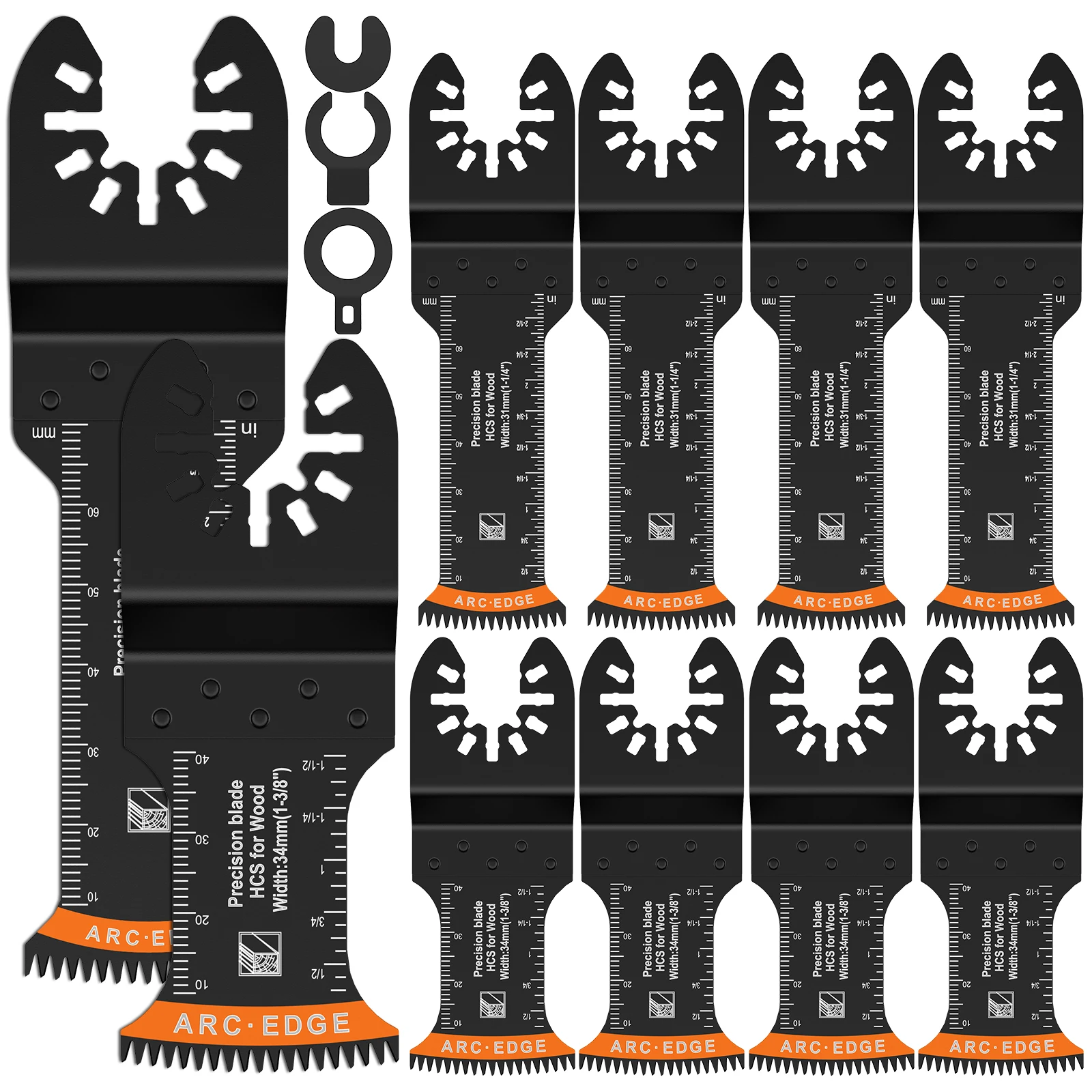 8-149Pcs Japanese Tooth Oscillating Saw Blade Kit HCS Multitool Blades Multifunctional Curved-Edge Cutting Tool for Wood Metal
8-149Pcs Japanese Tooth Oscillating Saw Blade Kit HCS Multitool Blades Multifunctional Curved-Edge Cutting Tool for Wood Metal