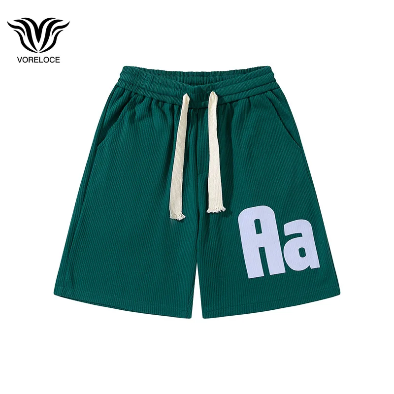 Summer Trend Brand High Street Straight Loose Men's Shorts Elastic Waist Drawstring Fashion Letter Print Cotton Shorts White
Summer Trend Brand High Street Straight Loose Men's Shorts Elastic Waist Drawstring Fashion Letter Print Cotton Shorts White
