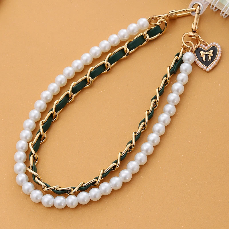 38cm Handbag Handle Double Chains Imitated Pearl Bag Chain Short Bag Strap Shoulder Bag Straps DIY Purse Replacement Handles
38cm Handbag Handle Double Chains Imitated Pearl Bag Chain Short Bag Strap Shoulder Bag Straps DIY Purse Replacement Handles