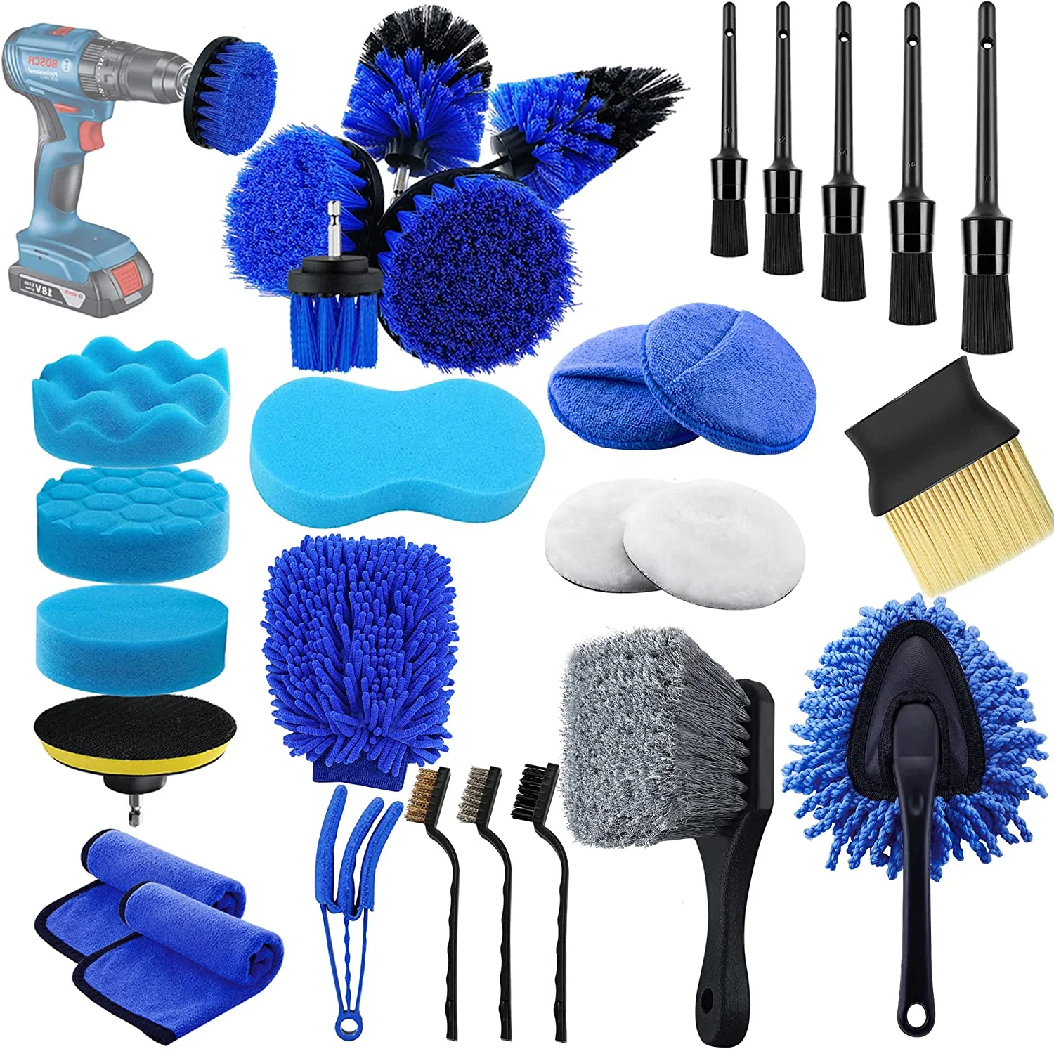 Factory Direct 29Pcs Car Detailing Brush Set Detail Cleaning Auto Wheel Brush Kit for Interior and Exterior Detailing Brush Set
Factory Direct 29Pcs Car Detailing Brush Set Detail Cleaning Auto Wheel Brush Kit for Interior and Exterior Detailing Brush Set