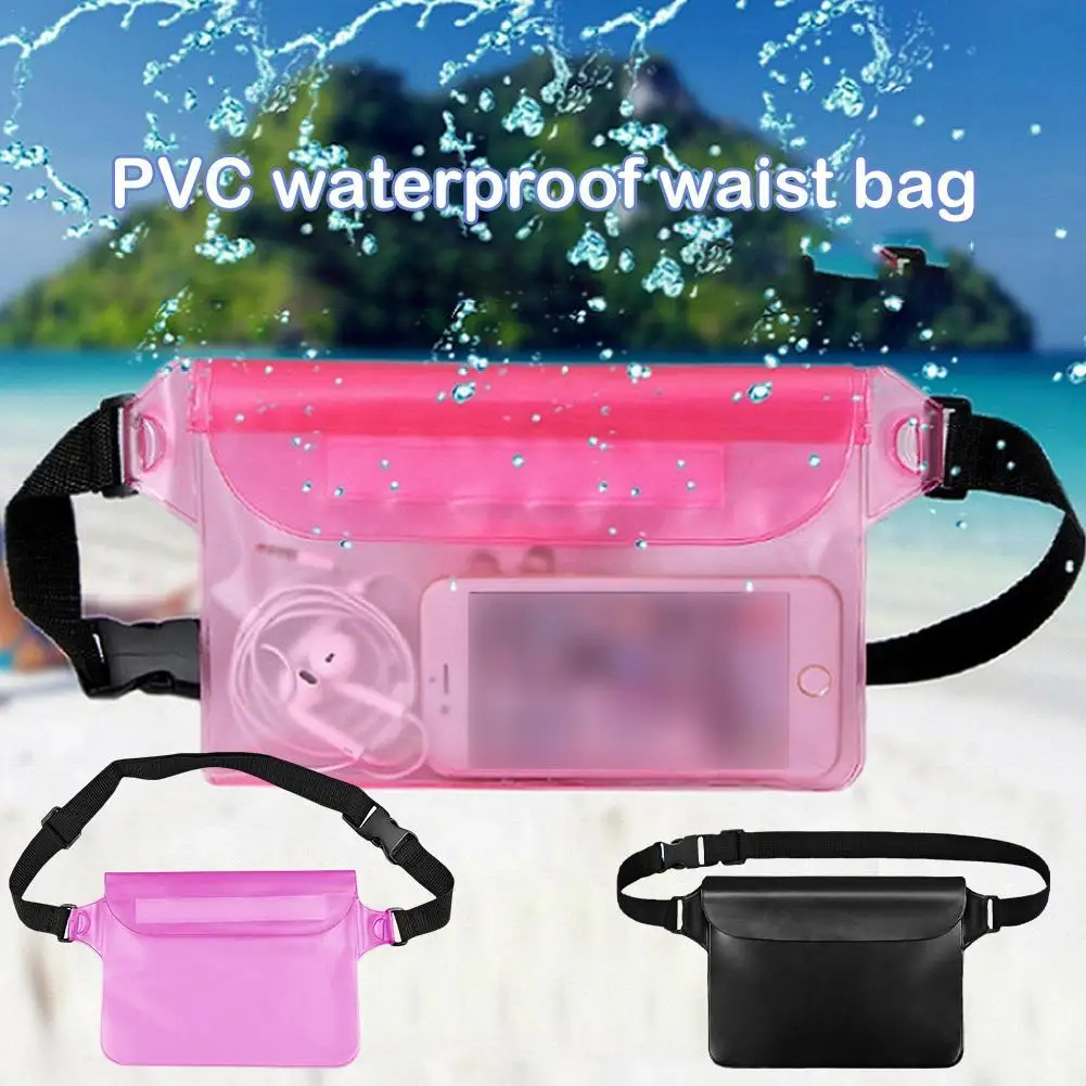 

Waterproof Swimming Diving Bag PVC Beach Drifting Diving Waist Pack Shoulder Bag Underwater Mobile Phone Case Outdoor Dry Bag