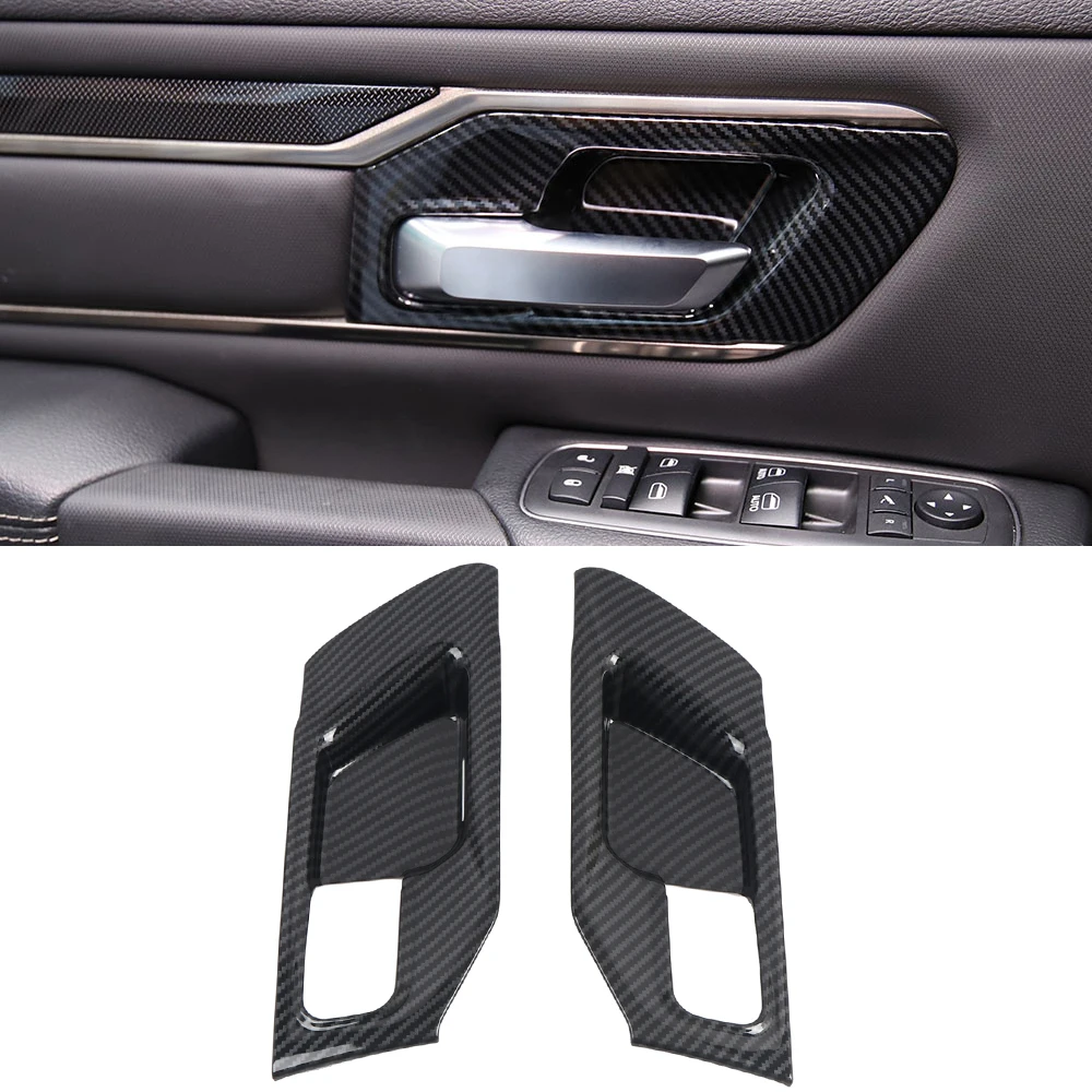 for Ram 1500 2-Door 2019-2023 Interior Door Handle Frame Overlay Carbon Fiber ABS Plastic 2pcs
for Ram 1500 2-Door 2019-2023 Interior Door Handle Frame Overlay Carbon Fiber ABS Plastic 2pcs