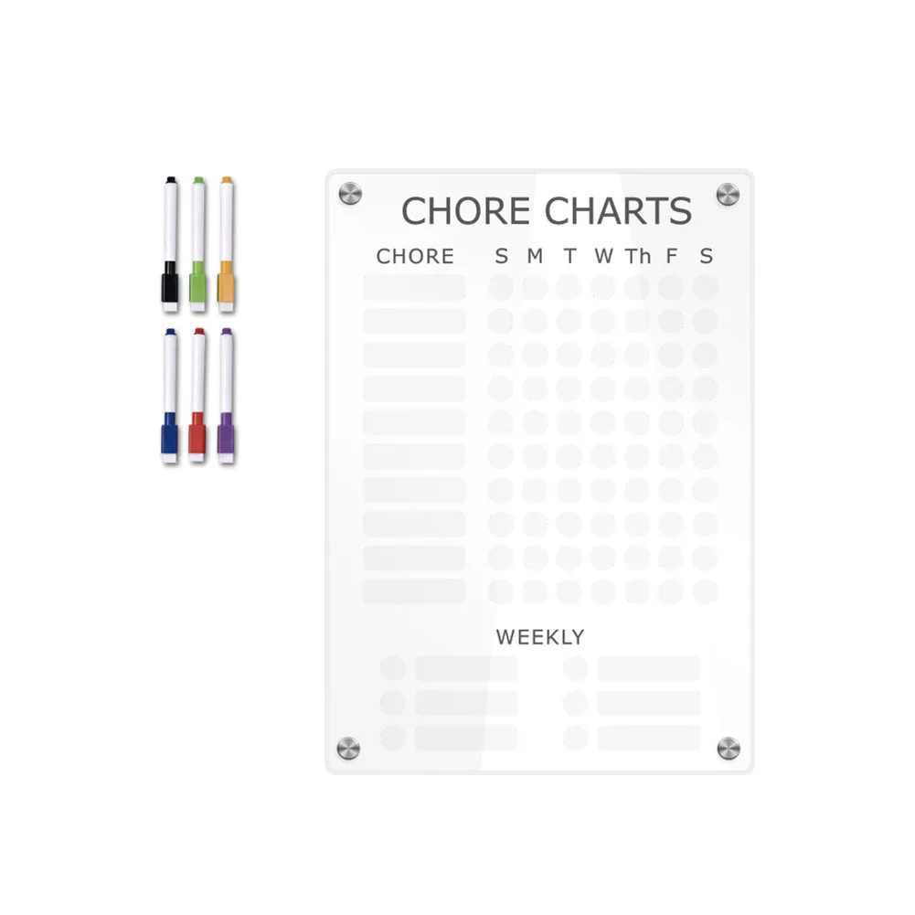 Acrylic refrigerator calendar plan your week easily transparent design erasable markers durable and easy to clean
Acrylic refrigerator calendar plan your week easily transparent design erasable markers durable and easy to clean