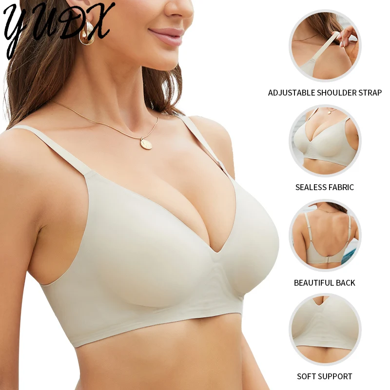 

Seamless Bras for Woman Wireless Underwear Sleep Removable Padded Bralette One Piece Brassiere No Wire Female Intimate Lingerie