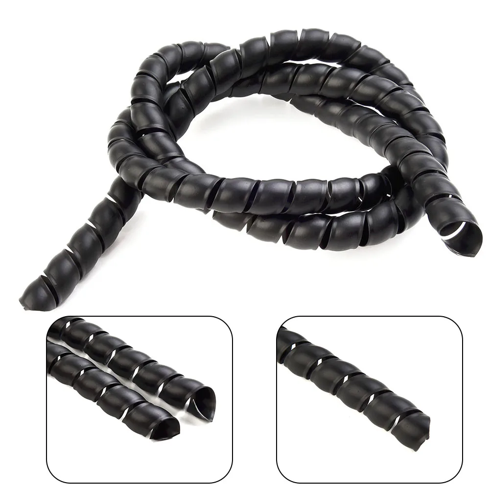 1pc High Density Polyethylene Black Hydraulic Hose Guard / Cable Protection / Spiral Wrap - 1m ID 8-12mm For EV Charging Cables
1pc High Density Polyethylene Black Hydraulic Hose Guard / Cable Protection / Spiral Wrap - 1m ID 8-12mm For EV Charging Cables