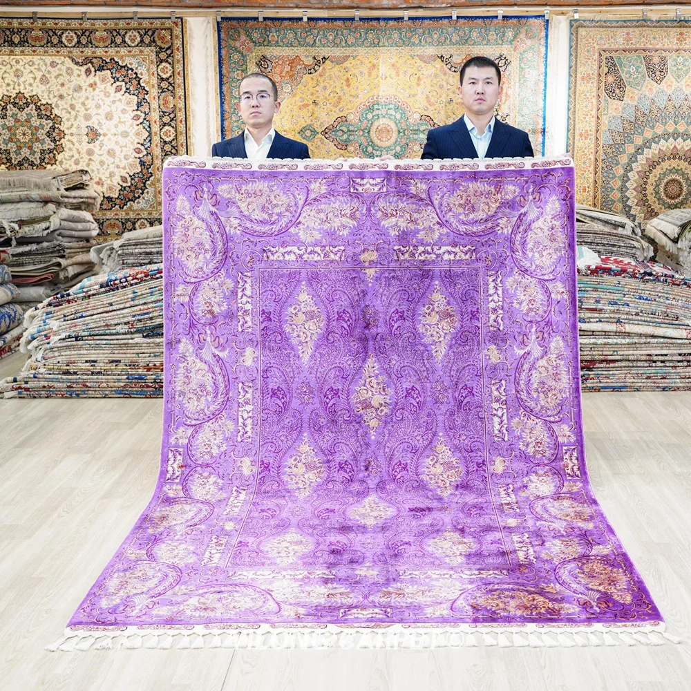 170x250cm Antique Handmade Turkish Carpet Red Purple Silk Rug for Home Office (CQG1837A)
170x250cm Antique Handmade Turkish Carpet Red Purple Silk Rug for Home Office (CQG1837A)