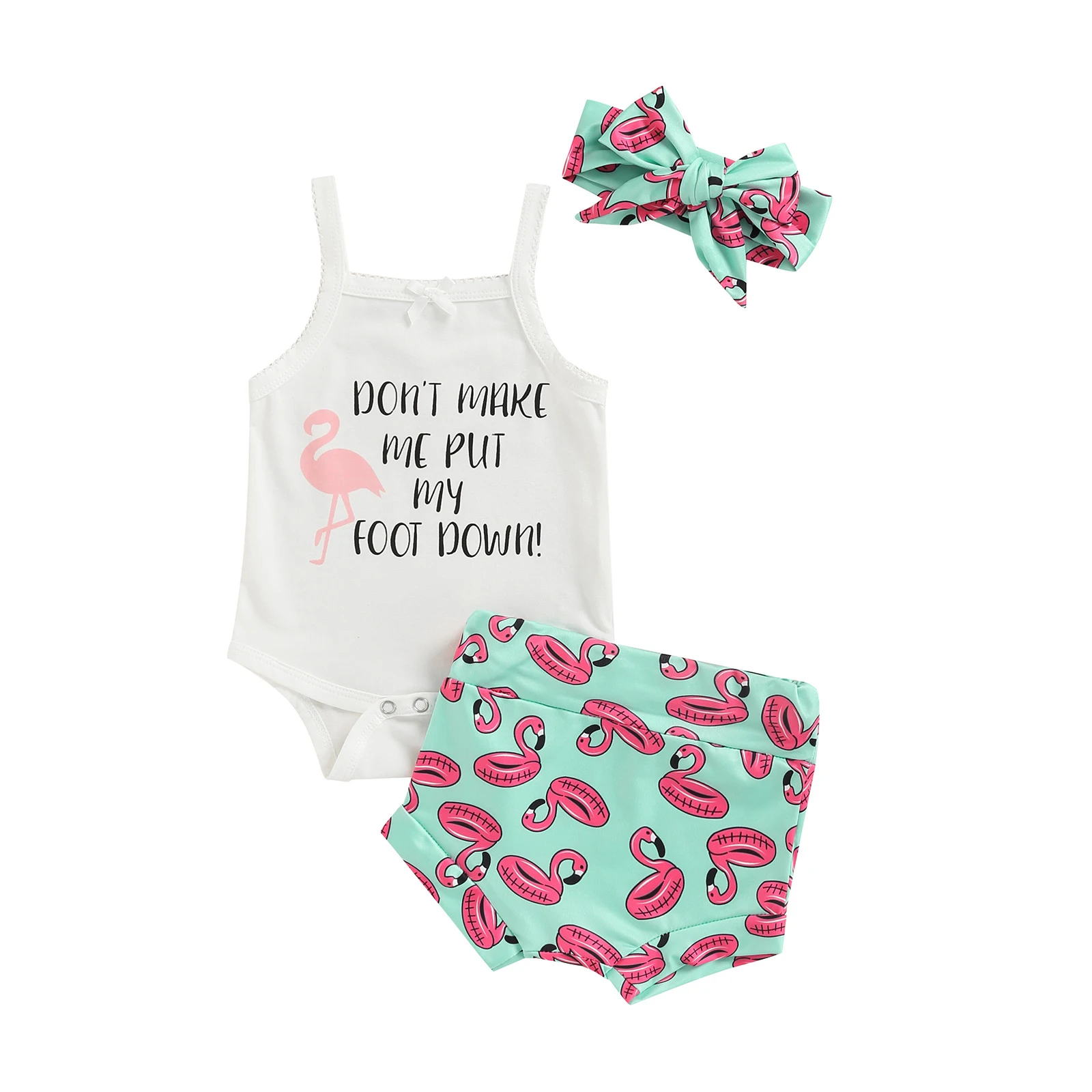 Lioraitiin 0-18M Newborn Infant Baby Girl 3Pcs Summer Clothing Set Sleeveless Letter Printed Bodysuit Top Animal Shorts
Lioraitiin 0-18M Newborn Infant Baby Girl 3Pcs Summer Clothing Set Sleeveless Letter Printed Bodysuit Top Animal Shorts