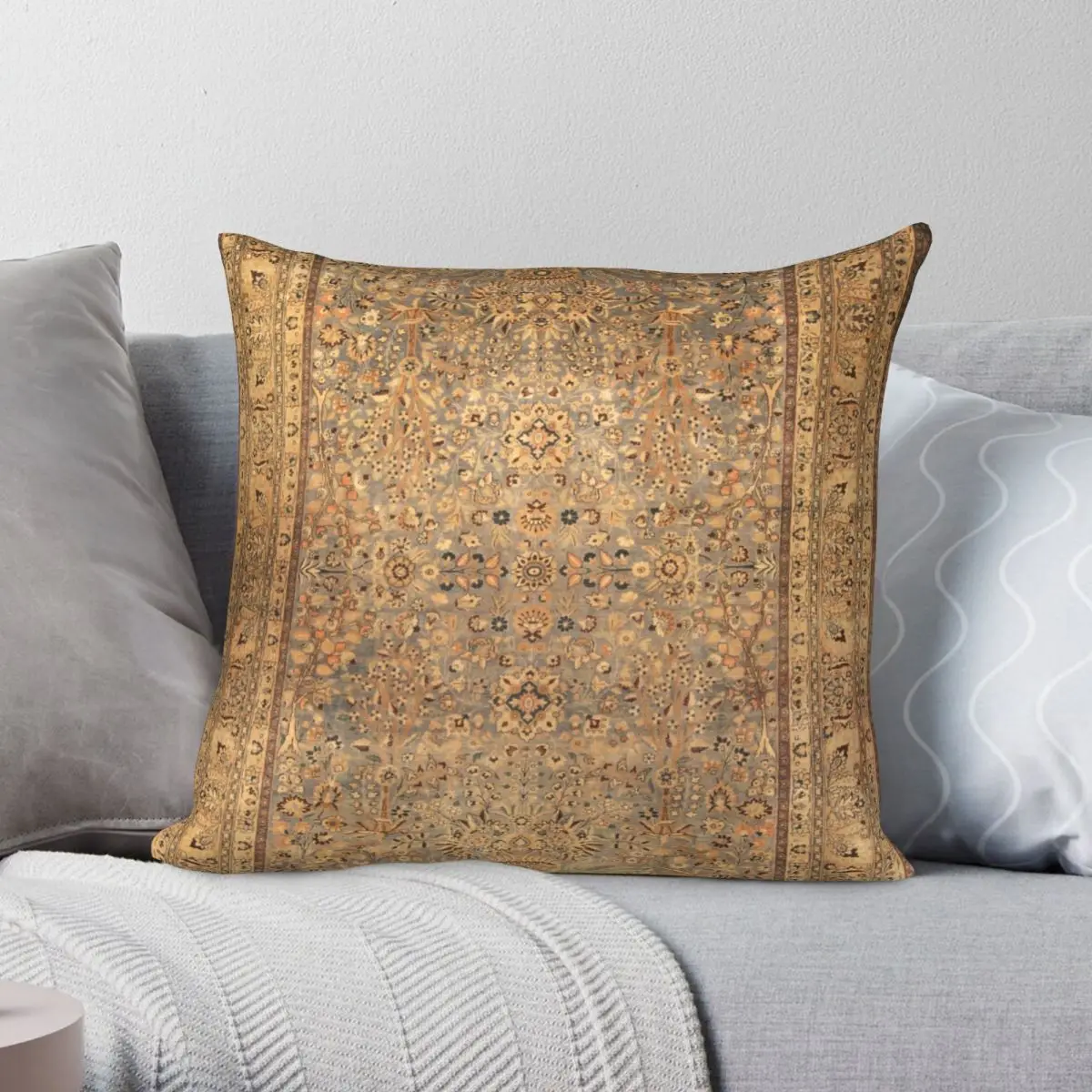 Antique Khorassan Persian Rug Pillowcase Polyester Linen Velvet Creative Zip Decor Pillow Case Car Cushion Case 18"
Antique Khorassan Persian Rug Pillowcase Polyester Linen Velvet Creative Zip Decor Pillow Case Car Cushion Case 18"