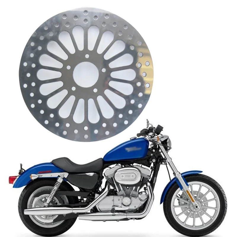 Chrome 11.5" Stainless Iron Motorcycle Front Brake Disc Rotor For Harley Sportster 883 1200 00-05 Touring 00-07 Dyna 00-05
Chrome 11.5" Stainless Iron Motorcycle Front Brake Disc Rotor For Harley Sportster 883 1200 00-05 Touring 00-07 Dyna 00-05