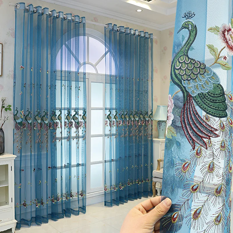 Exported to Chinese-style embroidered window screen Customized finished yarn Curtains for Living dining room bedroom
Exported to Chinese-style embroidered window screen Customized finished yarn Curtains for Living dining room bedroom