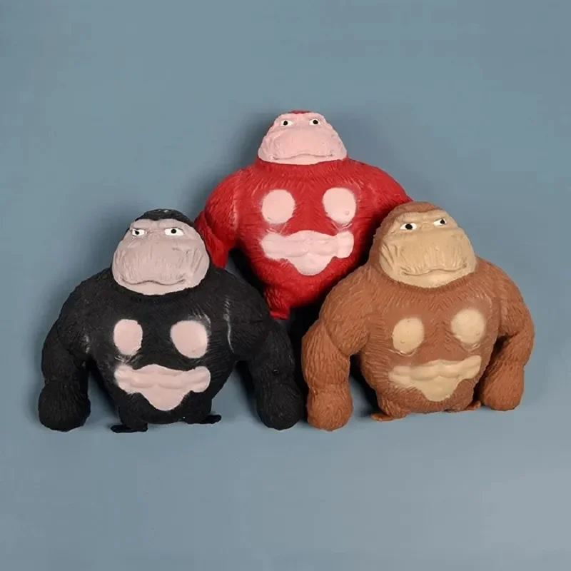 

Children Novelty Funny Squeezing Toys Adults Orangutan Stress Relief Gorilla Pinch Prank Stretch Rebound Creative Gift Toy