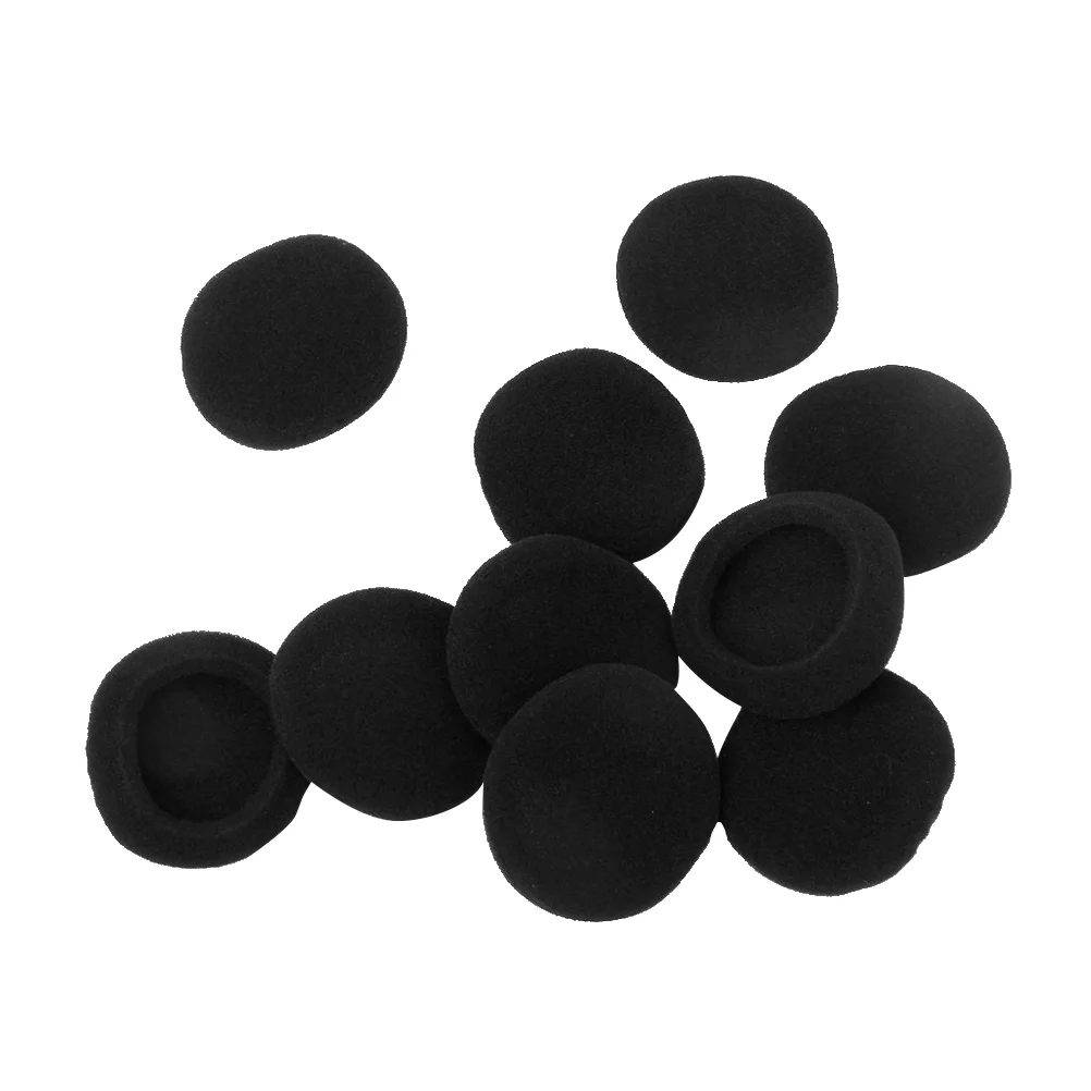 

10pcs Replacement Earbud Ear Pad Covers for 40mm Headset Earphones (Black)