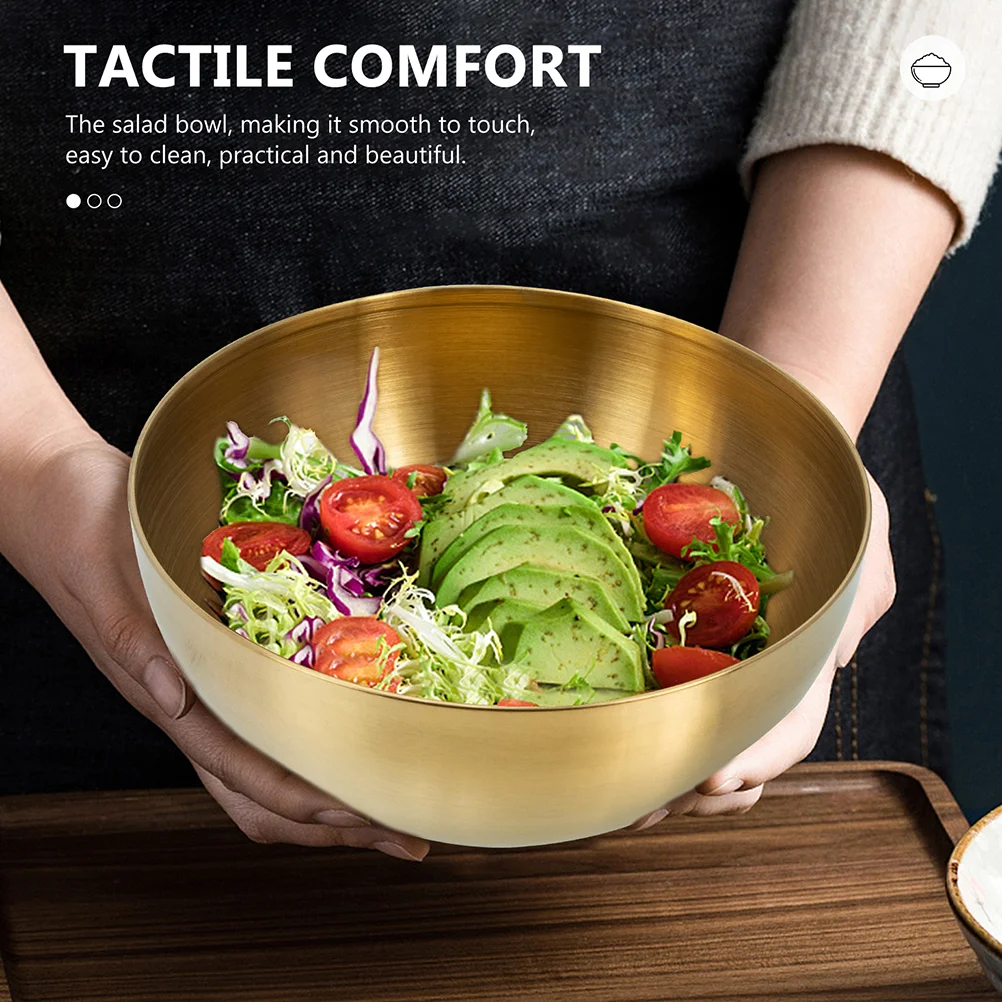 Stainless Steel Salad Bowl Mixing Bowls Spaghetti Food Accessories Noodle Convenient Reusable
Stainless Steel Salad Bowl Mixing Bowls Spaghetti Food Accessories Noodle Convenient Reusable