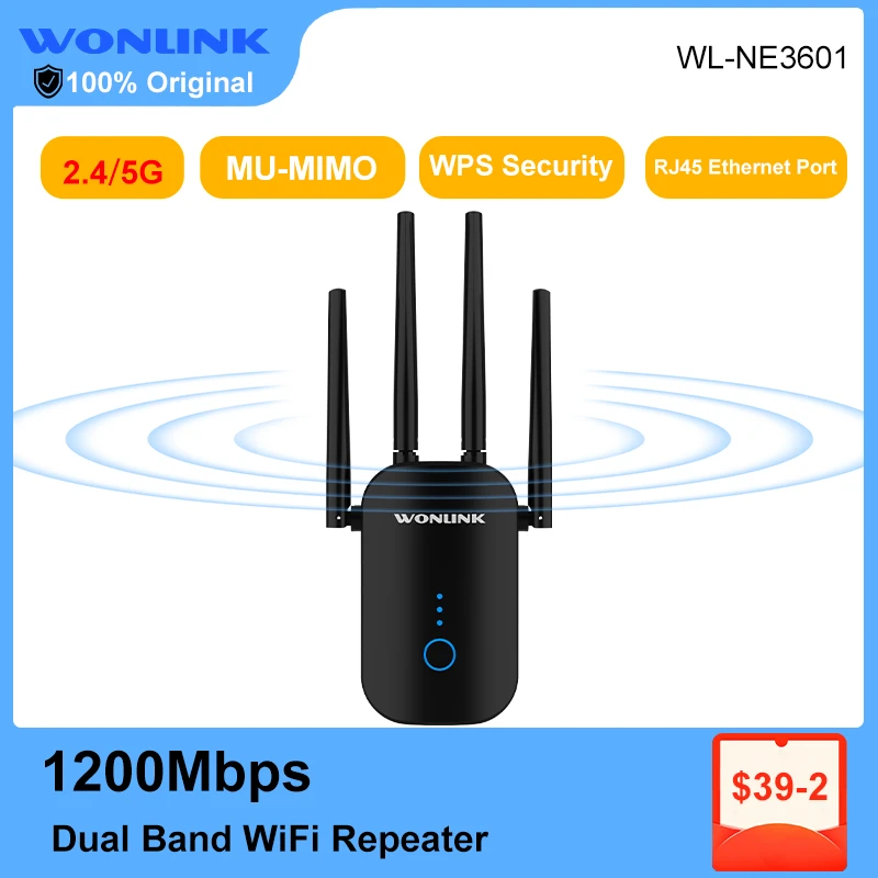 

Long range WiFi Repeater 1200Mbps Wireless Router 2.4G&5GHz WiFi Extender 802.11AC Wlan Wi Fi Range Amplifier repeater antenna
