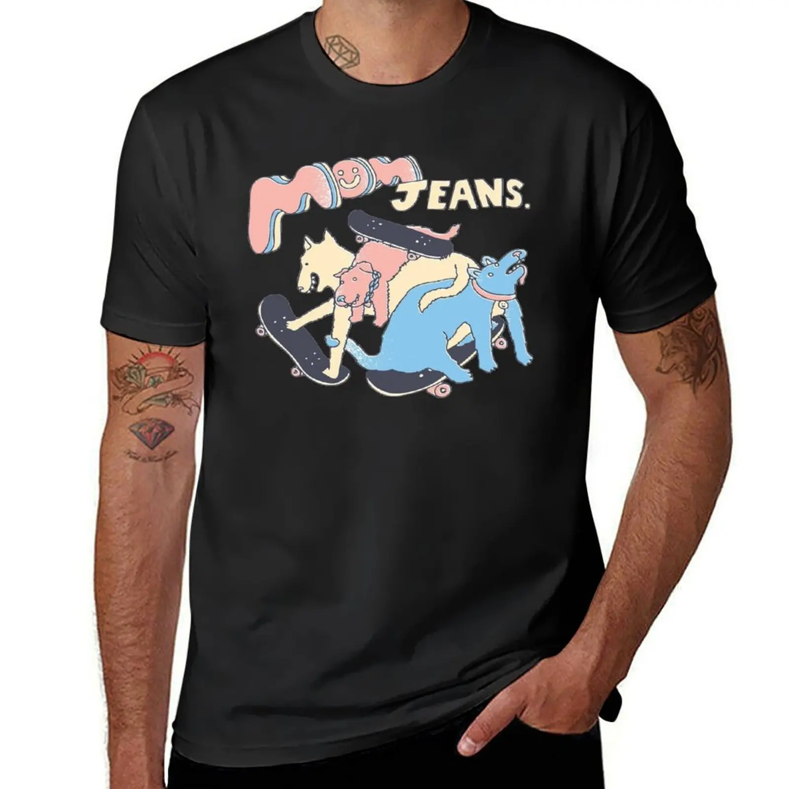 

Mom Jeans band - puppy love T-Shirt sports fans heavyweights quick drying graphics heavy weight t shirts for men