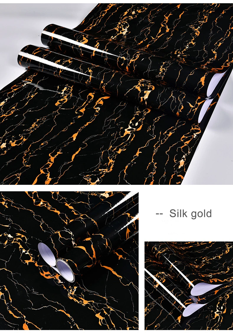 Waterproof Marble Vinyl Film Self Adhesive Wallpaper for Bathroom Kitchen Cupboard Countertops Contact Paper Home Decor Stickers Waterproof Marble Vinyl Film Self Adhesive Wallpaper for Bathroom Kitchen Cupboard Countertops Contact Paper Home Decor Stickers