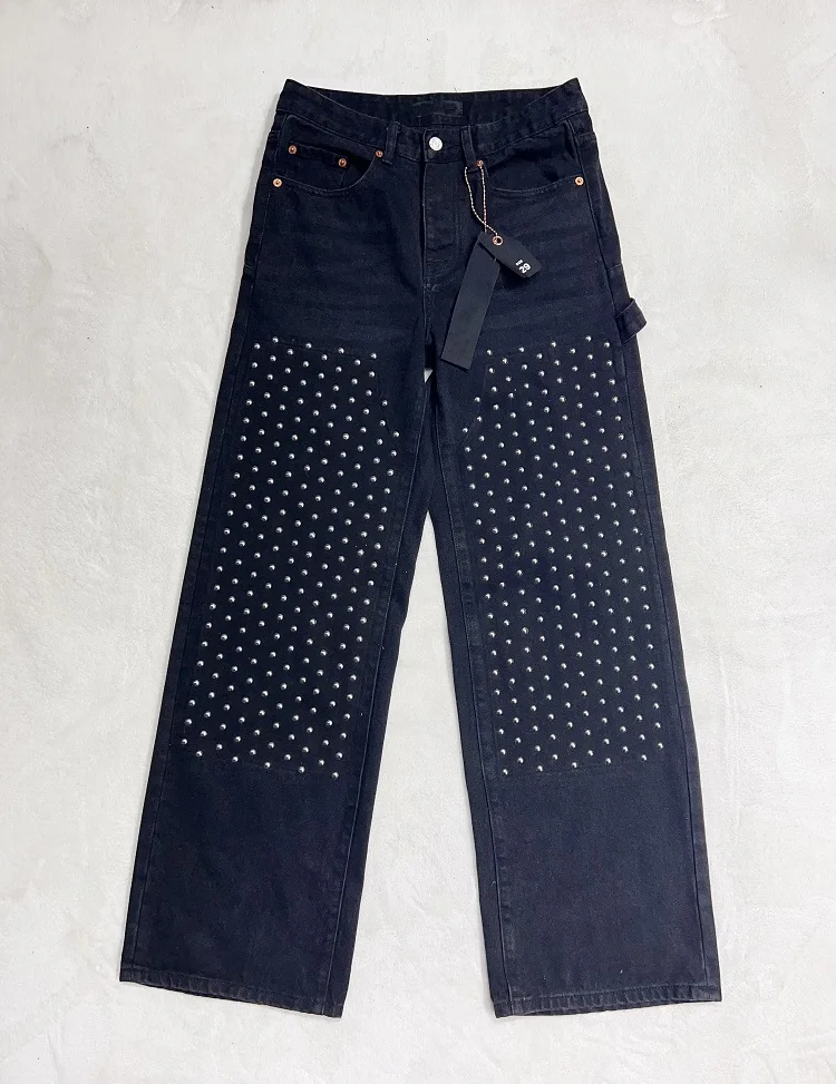 Top Quality Purple ROCA Brand Jeans Fashion Fashion Brand Retro Antique Rivet Men's Jeans Casual Loose Straight Leg Pants
Top Quality Purple ROCA Brand Jeans Fashion Fashion Brand Retro Antique Rivet Men's Jeans Casual Loose Straight Leg Pants