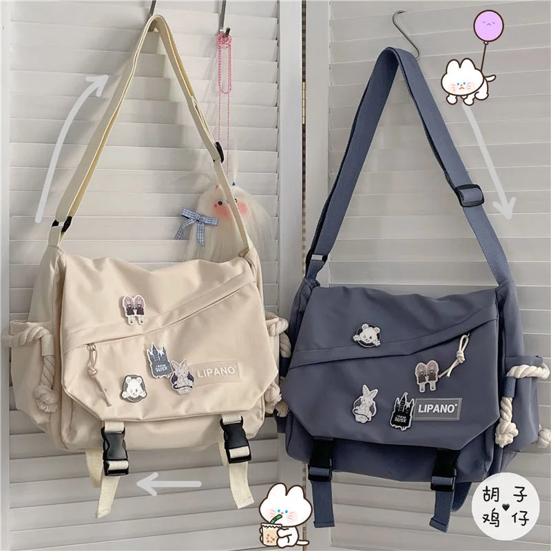 Japanese Harajuku Crossbody Bags For Women&Men Unisex Messenger Bag JK Nylon Shoulder Bag Bolso College Student Book Bag
Japanese Harajuku Crossbody Bags For Women&Men Unisex Messenger Bag JK Nylon Shoulder Bag Bolso College Student Book Bag