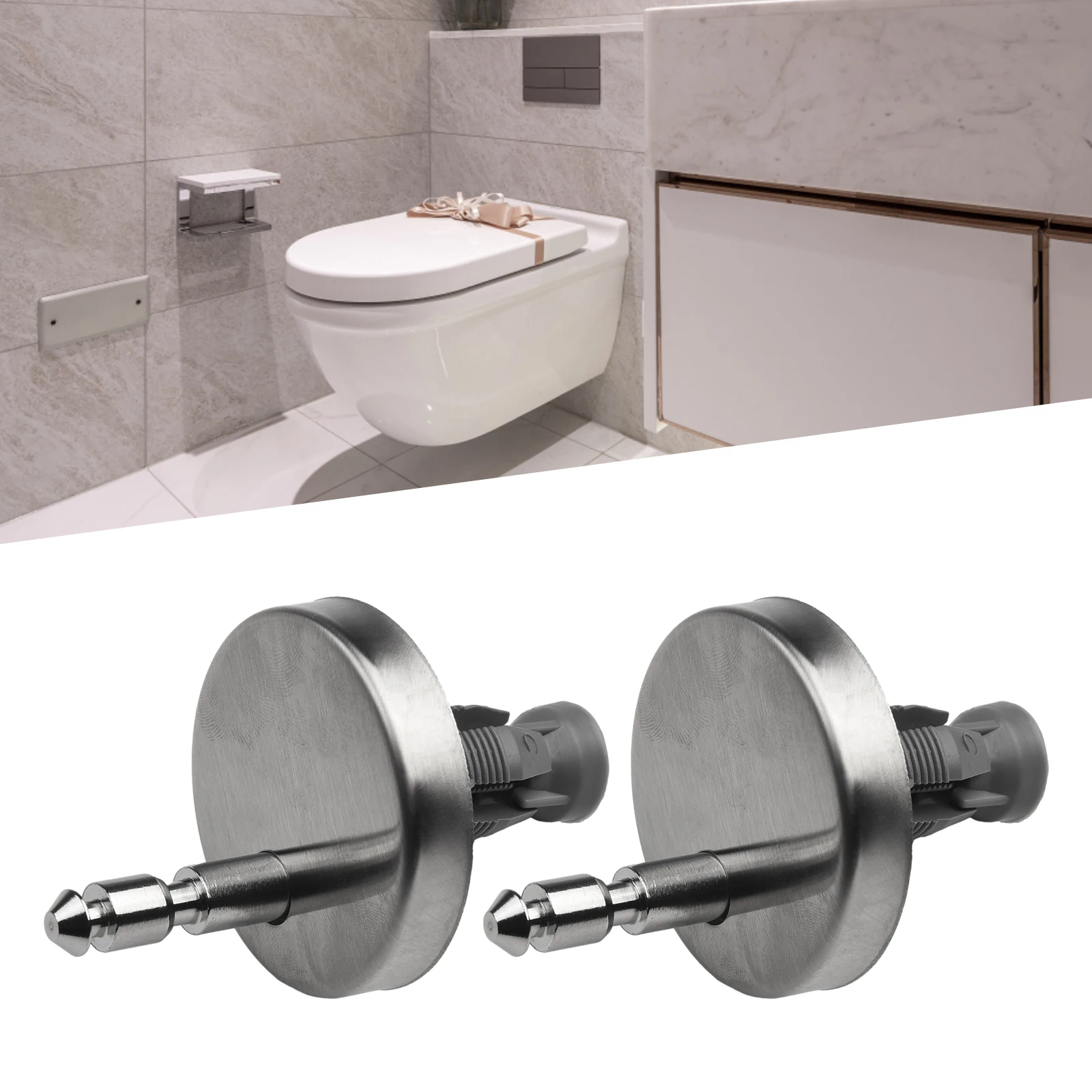 Accessories Toilet Seat Hinge Top Close Hinge Pair Replacement Soft Release Quick Stainless Steel 45mm Fitting Durable
Accessories Toilet Seat Hinge Top Close Hinge Pair Replacement Soft Release Quick Stainless Steel 45mm Fitting Durable
