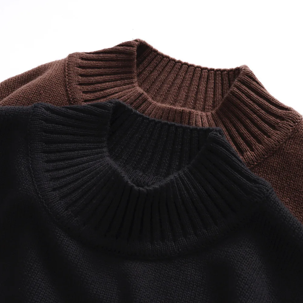 2025 Autumn New Children Long Sleeve Knit Sweater Solid Girls Knitted Shirts Boys Cotton Pullover Baby Casual Sweater 9