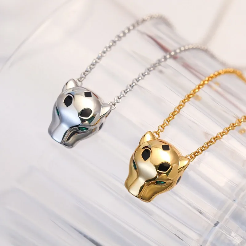 Brand Sterling Sier Leopard Head Pendant Women's Necklace Personality Fashion Temperament High Jewelry Party Gift
Brand Sterling Sier Leopard Head Pendant Women's Necklace Personality Fashion Temperament High Jewelry Party Gift