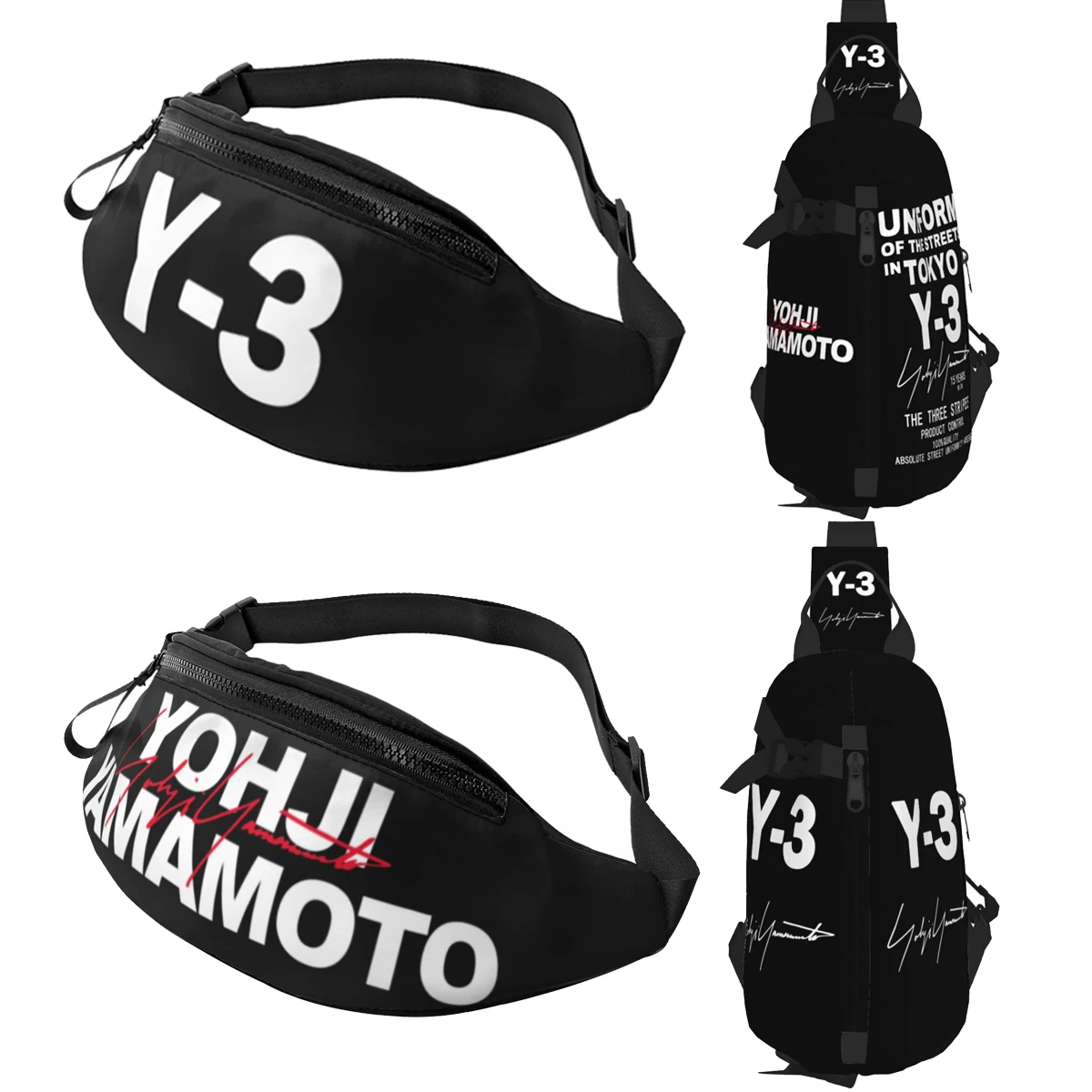 Yohji Yamamoto Y3 нагрудные сумки с логотипом, уличная мода для мужчин, сумка для пельменей Yohji 3Y, рюкзак через плечо
Yohji Yamamoto Y3 нагрудные сумки с логотипом, уличная мода для мужчин, сумка для пельменей Yohji 3Y, рюкзак через плечо