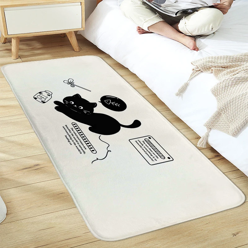 Digital Print Black Cat Children's Bedroom Carpet Bathroom Mat Soft Doormat Entrance Door Custom Washable Non-slip Kitchen Rug 
Digital Print Black Cat Children's Bedroom Carpet Bathroom Mat Soft Doormat Entrance Door Custom Washable Non-slip Kitchen Rug
