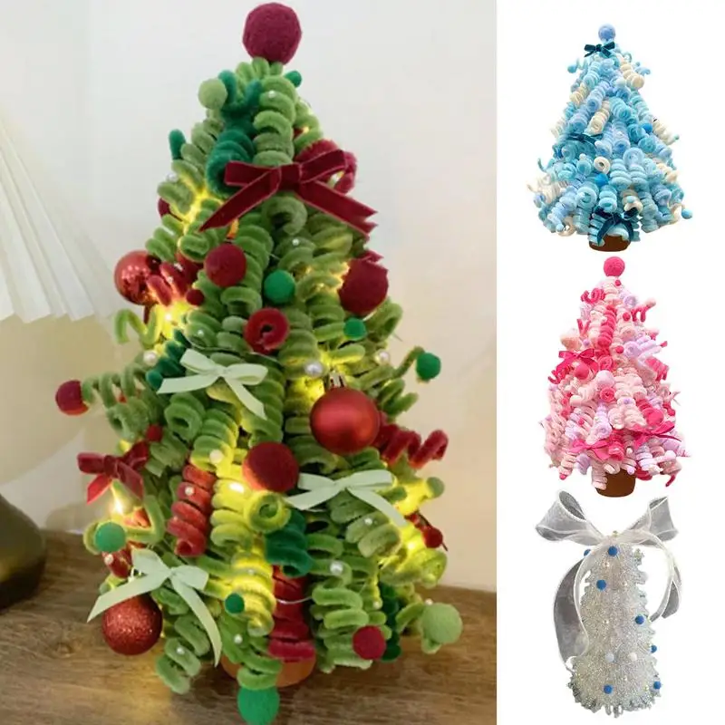 

DIY Твист-Стик, Рождественская елка с лампочками, Рождественское украшение для дома, Рождественский Декор, Санта-Клаус, рождественские подарки для детей