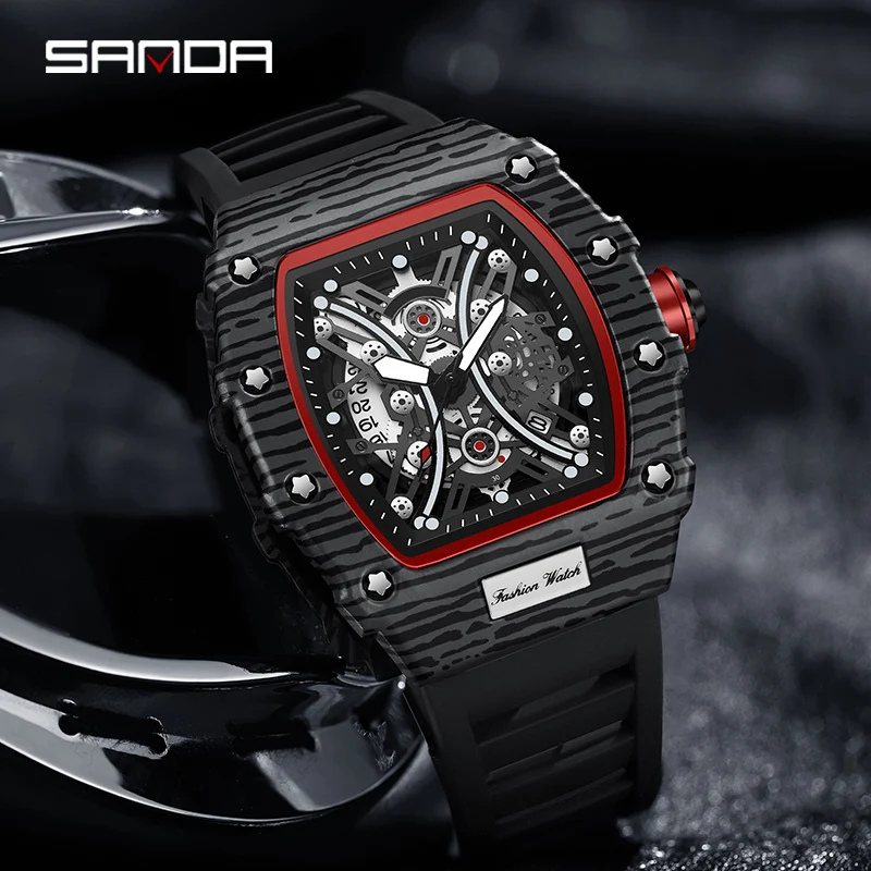 SANDA New Men's Quartz Watch Personality Concept Men's Watch Tide Brand Genuine Student Quartz Watch Wine Barrel Watch Luminous
SANDA New Men's Quartz Watch Personality Concept Men's Watch Tide Brand Genuine Student Quartz Watch Wine Barrel Watch Luminous