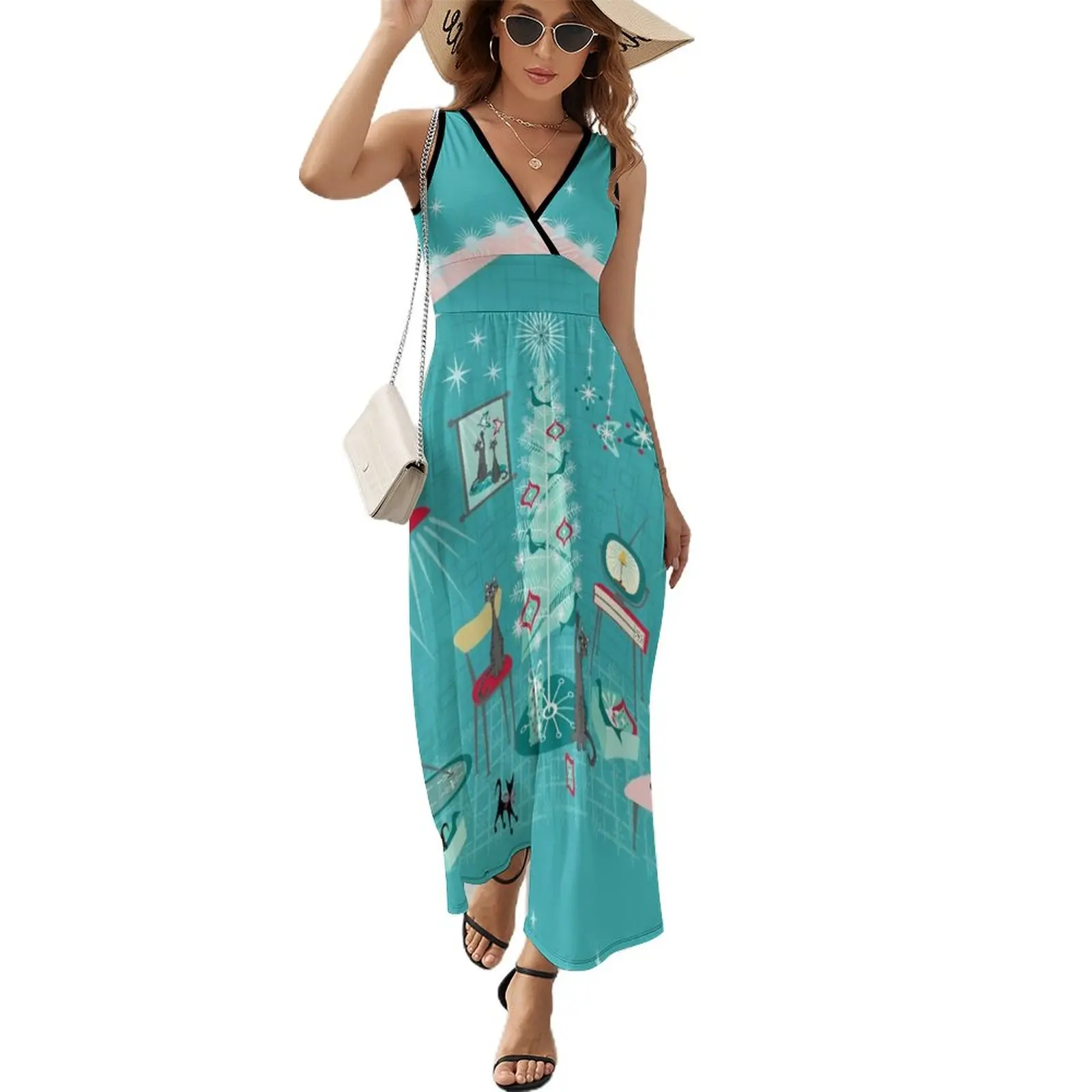 Retro Holiday Decorating studioxtine Sleeveless Dress sexy dress for women ceremony dresses
Retro Holiday Decorating studioxtine Sleeveless Dress sexy dress for women ceremony dresses