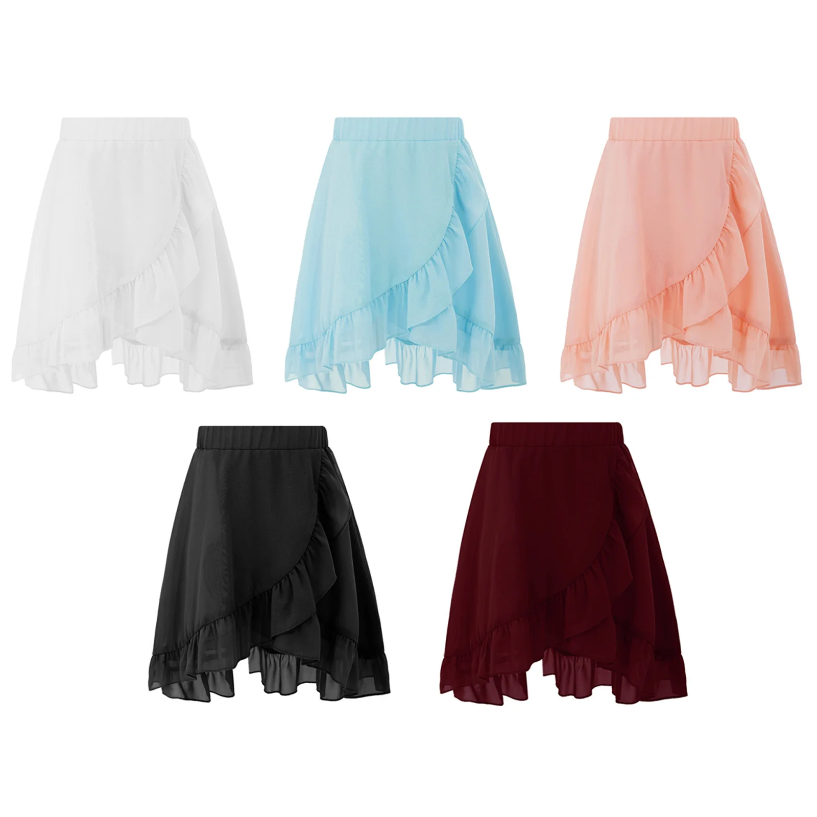 Ballet Skirts For Girls Kids Dance Wear Elastic Waistband Ruffle Hem Slit Front Solid Color Chiffon Dance Skirt Dance Clothes
Ballet Skirts For Girls Kids Dance Wear Elastic Waistband Ruffle Hem Slit Front Solid Color Chiffon Dance Skirt Dance Clothes