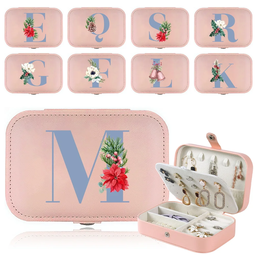 Portable Travel Mini Jewelry Box Leather Jewelry Ring Organizer Box Collection Gift Box Girl Women (pink) Blue Latter Print
Portable Travel Mini Jewelry Box Leather Jewelry Ring Organizer Box Collection Gift Box Girl Women (pink) Blue Latter Print