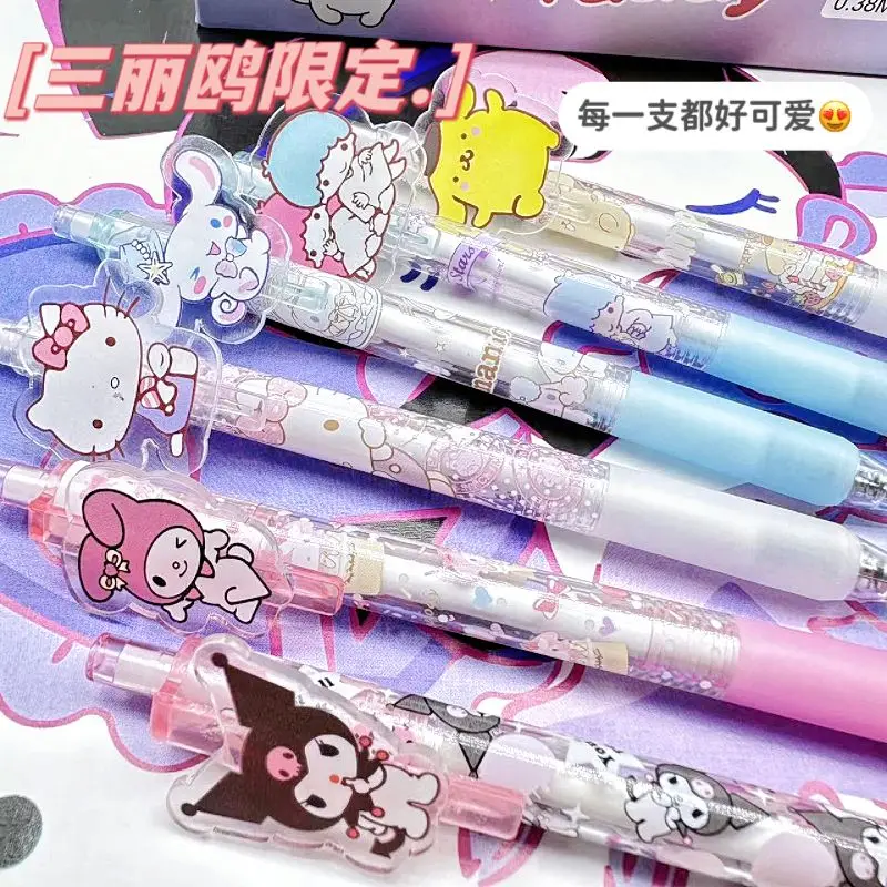 6Pcs Sanrio Kawaii Anime Hello Kitty Cinnamoroll Neutral Pen Cute Kuromi My Melody Cartoon School Exam Press Pencil Kids Gifts
6Pcs Sanrio Kawaii Anime Hello Kitty Cinnamoroll Neutral Pen Cute Kuromi My Melody Cartoon School Exam Press Pencil Kids Gifts